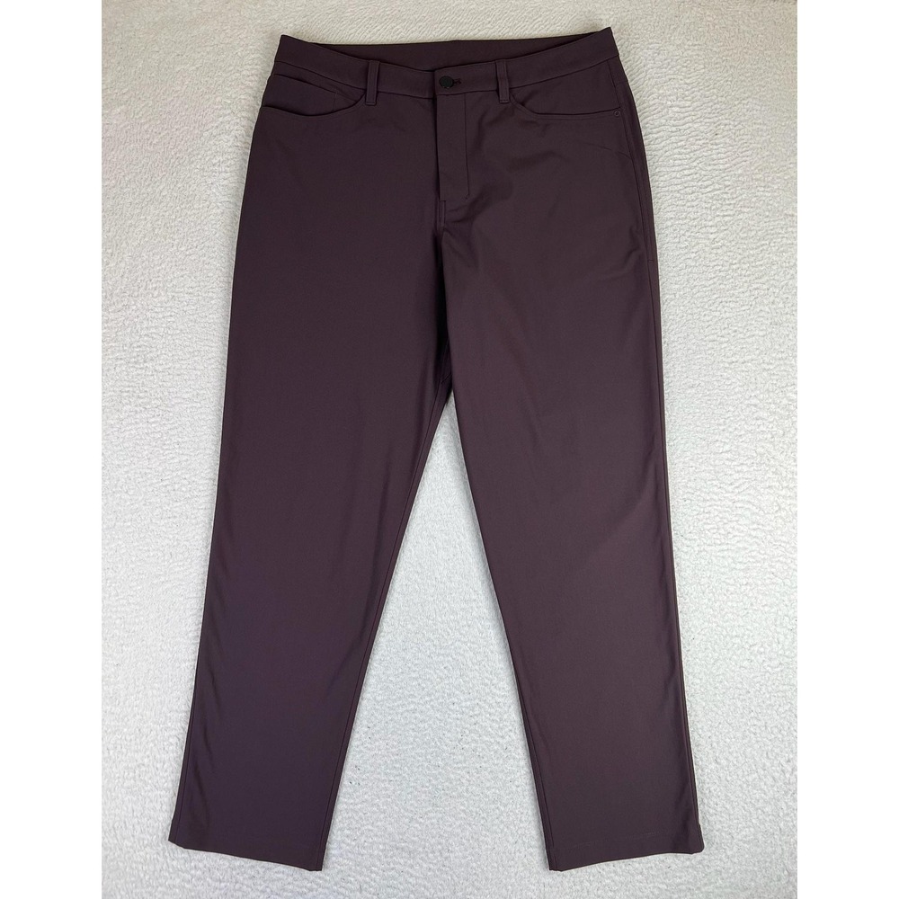 Lululemon ABC Classic Pants Men's 34x30 Purple Warpstreme Performance Casual